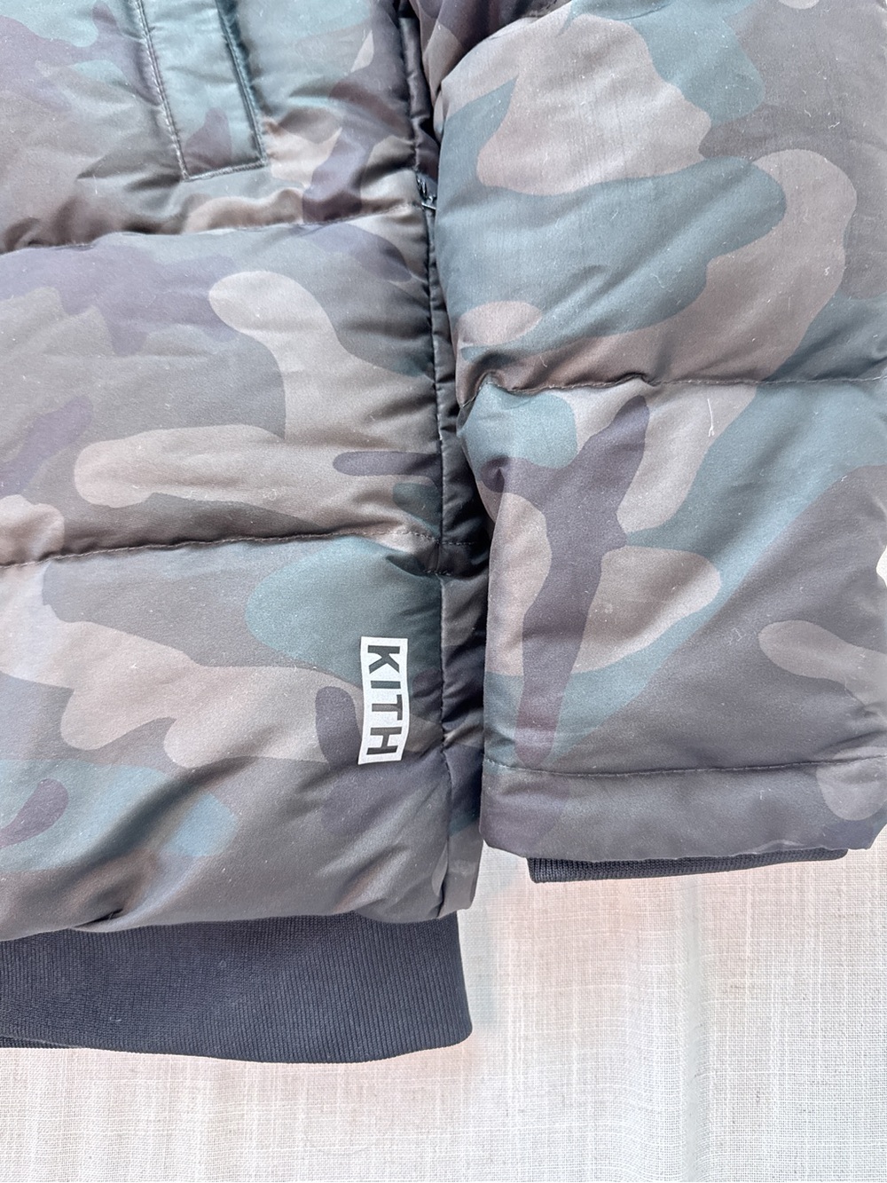 Kith x Nano Universe Nishikawa Down Hooded Puffer Jacket Woodland Camo Small - Picture 6 of 16